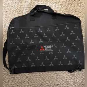 Original Black MITSUBISHI garment suit case bag . 2 pocket. 28”x40”x3.2”depth